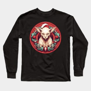 Sphynx Cat Xmas, Love Cats Long Sleeve T-Shirt